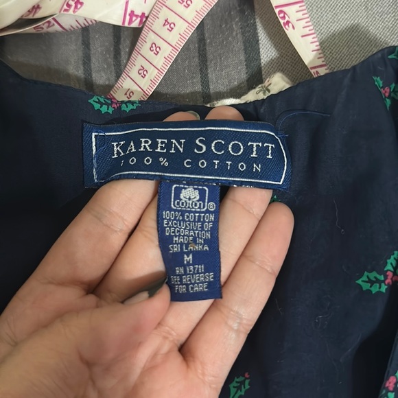 Vintage Christmas Teddy Bear Vest medium - Picture 15 of 16